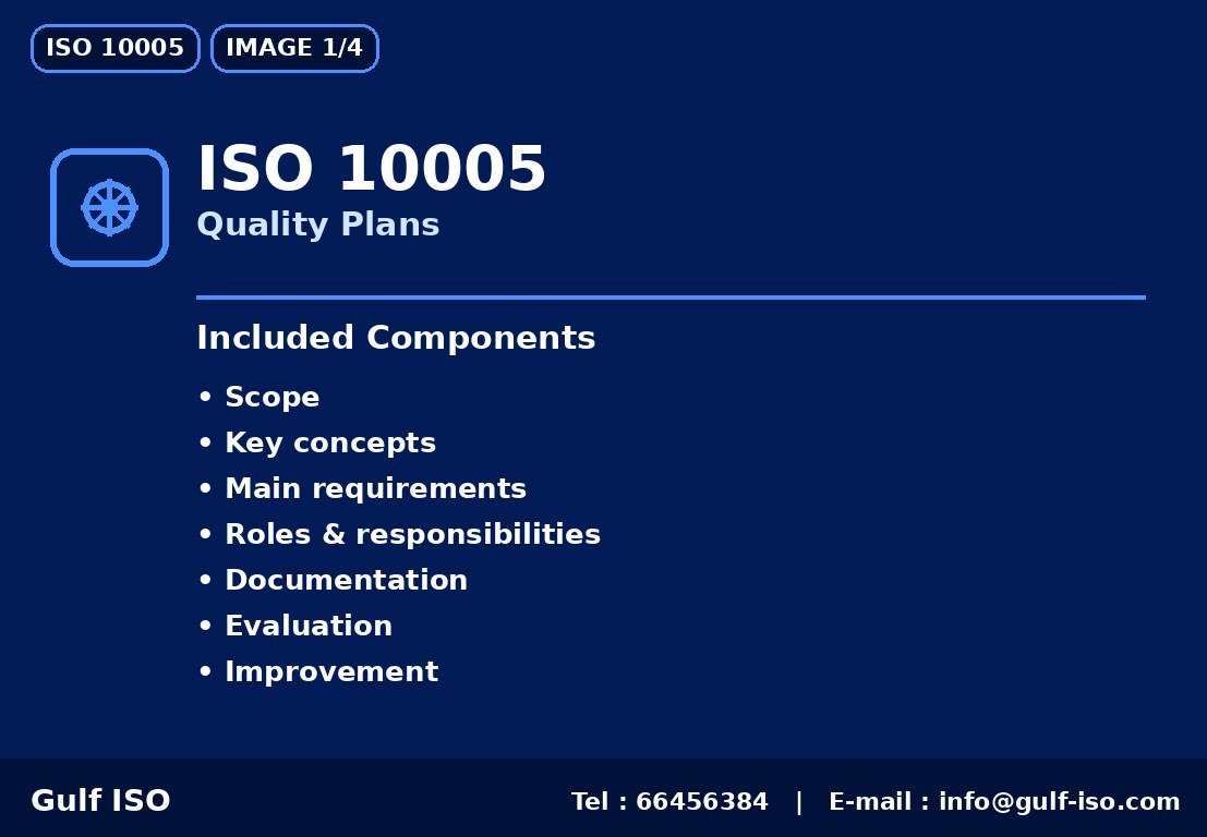 ISO 10005 - خطط الجودة