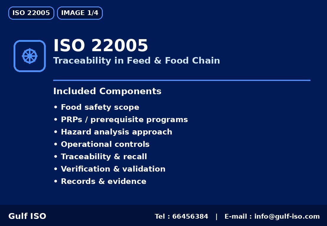 ISO 22005 - التتبع في سلسلة الغذاء والأعلاف