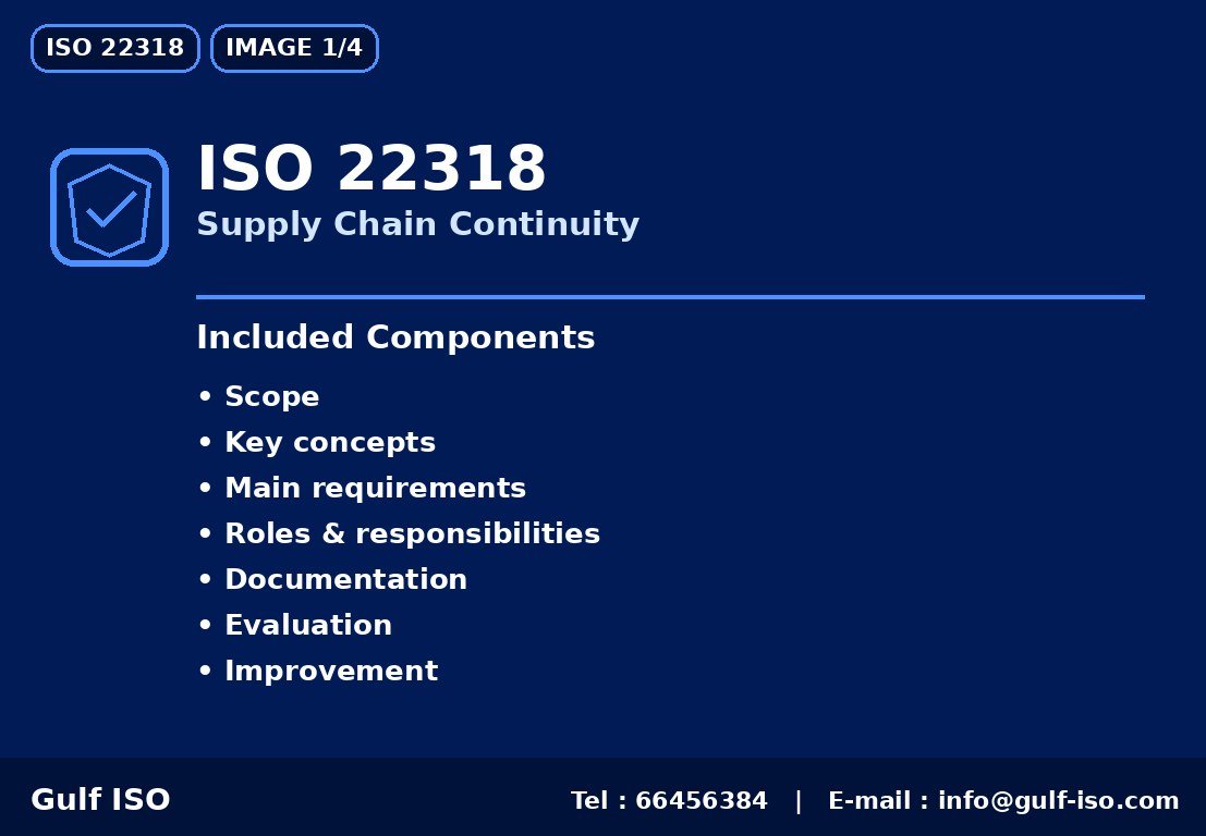 ISO 22318 - استمرارية سلاسل الإمداد