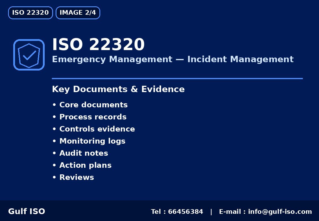 ISO 22320 - نقاط أساسية