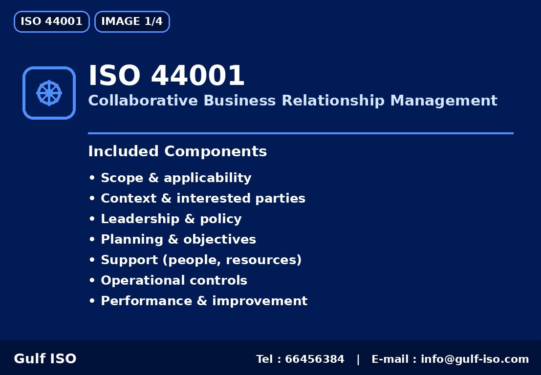 ISO 44001 - إدارة علاقات الأعمال التعاونية