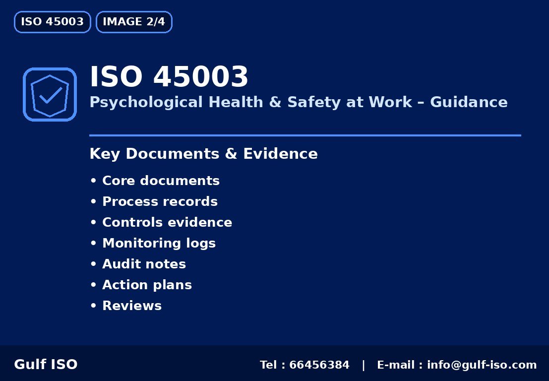 ISO 45003 - نقاط أساسية